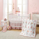 Lambs & Ivy Little Garden 3-Piece Embroidered Floral Baby Crib Bedding Set by TinyTreasures Baby Boutique