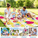 Extra Large Picnic Blanket Waterproof,80"x 80"Foldable Machine Washable Beach Blanket,Outdoor Blanket for 6-8 Adults,Picnic Mat Suitable for Indoor Crawling,Park Beach,Camping,Hiking,Travel（Yellow） by TinyTreasures Baby Boutique