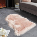 AMTOVO Faux Fur Rug, Pink Small Area Rug, Fluffy Sheepskin Rug, Fuzzy Ultra Soft 2 x 3 ft Shag Rugs for Bedroom Sofa Throw Cushion Room Decor, Sheepskin by CozyNest Decor