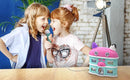 eKids Sing Along Boom Box Speaker with Microphone, Kids Karaoke Machine with Built in Music (Gabby) by TinyTreasures Baby Boutique