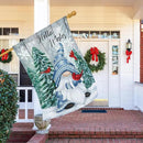 Heyfibro Hello Winter Gnome Garden Flag 28x40 Double Sided Burlap Cardinals Snowflakes Snow Yard Banner for Christmas Seasonal Outside Outdoor House Decoration (ONLY FLAG) by CozyNest Decor