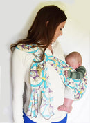 Lite-on-Shoulder Ring/Pouch Baby Sling Fish Tail by TinyTreasures Baby Boutique