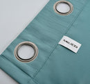 MIUCO Blackout Curtains Room Darkening Curtains Textured Grommet Window Curtains for Living Room 2 Panels 52x84 Inch Long Teal by TinyTreasures Baby Boutique