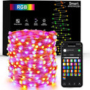 Brizled Smart RGB Fairy Lights Pro, 66FT 200 LED Orange Purple Halloween String Lights, Color Changing Christmas Fairy Light App Controlled, Dimmable Tree Light Music Sync Work with Google Home Alexa by TinyTreasures Baby Boutique
