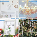 44 Pack Chandelier Crystal Prism Replacement, 38mm Hanging Clear Crystal Glass Bead Prisms 20mm Chandelier Crystals Modern for Foyer Wedding Lamp Windows Christmas Tree Decoration by GreenHaven Gardens