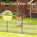 Rebar Stakes 12 Inch 20 Pack J Hook Ground Stakes Heavy Duty Chain Link Fence Stakes Galvanized Anchors Metal Tent Stakes for Wire Fencing Concrete Forming Trampolines Camping Canopies Shed Swing by CozyNest Decor