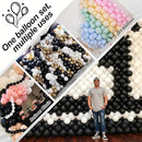 Black and White Quick Link Balloons, 100PCS Latex Linking Balloons for Making Balloon Wall Balloon Arch Balloon Chains and Wedding Birthday Baby Shower Engagement Graduation Party Decorations (10inch) by CozyNest Decor