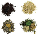 Cute Farms Terrarium Starter Kit | Moss, Vermiculite, Soil, Pebbles, Plant Food, & Finishing Tools (Large + 8 Live Plants) by CozyNest Decor