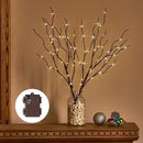 Birchlitland Lighted Brown Branches 18IN 70L Warm White Fairy Lights, LED Willow Branch Lights with Timer Battery Operated for Home Bedroom Living Room Vase Decoration by CozyNest Decor