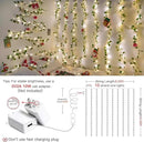 suddus Vines with Lights, 200 LED Fairy Lights with Vines, Pothos Curtain String Lights with Remote for Bedroom, Dorm, Wedding, Party, Wall, Indoor, Outdoor Decor, 6.5ft x 6.5ft by CozyNest Decor