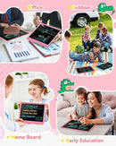 KOKODI 15 Inch LCD Writing Tablet with Anti-Lost Stylus, Erasable Doodle Board Colorful Toddler Drawing Pad, Car Travel School Games Toys for 3 4 5 6 7 8 Kids, Birthday Gift for Girls Boys Pink by TinyTreasures Baby Boutique