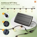 addlon 102(96+6) FT Solar String Lights Waterproof,Patio Light Solar Powered with Remote & USB Port 3 Modes, 30+2 LED Shatterproof Bulbs Outdoor Lighting for Camping Backyard Garden by CozyNest Decor