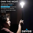 Devos Outdoor LightRanger 800 Lumen Lantern - Rechargeable Telescoping LED Lantern, 30-Hour Runtime, Illuminates 40-Foot Area, Adjustable Height by GreenHaven Gardens