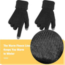 Geyoga 2 Pairs Women's Winter Touch Screen Gloves Soft Warm Fleece Lined Knit Elastic Cuff Winter Texting Gloves by TinyTreasures Baby Boutique