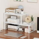 Metal Stackable Expandable Storage Shelf - Multi-Functional Home Storage Shelf, Suitable for Kitchen, Cabinet，Bathroom, Office, Garage, etc.（3PACKS/White/Large by CozyNest Decor