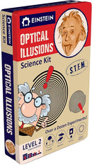 Einstein’s Optical Illusion LAB Science Kit for Kids. STEM for Boys & Girls Aged 8 and Above. 14 Exciting Experiments Inside/Detailed Picture Guide Included. Award Winning Kit by TinyTreasures Baby Boutique