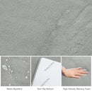 Baby Play Mat for Floor,Extra Large 79"×118" Tummy Time Mat,Thicker Memory Foam Mat for Toddler,Infant,Kids,Water Repellent Ultra Soft Coral Velvet,Non-Slip Backing Safe for Crawling(Light Grey) by TinyTreasures Baby Boutique