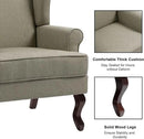 Accent Chair, High Back Upholstered Armchair with High Resilience Sponge & Wood Legs, Mid-Century Modern Comfy Single Sofa Reading Chairs for Living Room, Bedroom (Light Camel, Set of 1) by CozyNest Decor