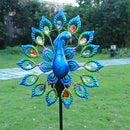 Outdoor Wind Spinner, Solar Garden Lights Metal Peacock Garden Decor,Solar Stake Lights Decorative for Patio Pathway Yard Decoration Mothers Day Ideal Gifts（Peacock Opens its Tail） by GreenHaven Gardens