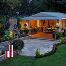 TOPFLAGS Garden Flag Stand with American Flag Garden Flag Metal Yard Flag Holder Pole Stake Small Flag Stands for Garden Flags 12 x 18 with Clips and Stopper by CozyNest Decor