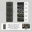 2x6 Washable Runner Rug,Black Floral Boho Area Rug for Hallway,Low-Pile Non-Slip Stain Resistant Carpet for Kitchen, Bedside,Laundry Room,Entryway by TinyTreasures Baby Boutique