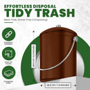 Utopia Kitchen Compost Bin for Kitchen Countertop, 1.3 Gallon Compost Bin for Kitchen with Lid, Includes 1 Spare Charcoal Filter (Copper) by GreenHaven Gardens