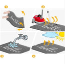 Door Mat (36"x24",Grey), Durable Welcome Mat Low Profile Floor Mat Front Doormat Non Slip Mats Entrance Rectangular Easy to Clean Doormat, for Entryway, Patio, High Traffic Areas by CozyNest Decor