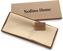 Solino Home Linen Beige Table Runner 90 Inches Long - 100% Pure Linen 14 x 90 Inch Table Runner for Fall, Autumn, Thanksgiving - Fete by CozyNest Decor
