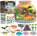 Dinosaur Light Up Terrarium for Boys – DIY Prehistoric Garden with LED | STEM Toy & Craft Gift for Kids Ages 4-8, Perfect for Birthday or Christmas by TinyTreasures Baby Boutique