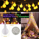 Minetom 33 Feet 100 Led Mini Globe String Lights, USB Fairy String Lights Plug in, 8 Modes with Remote, Decor for Indoor Outdoor Party Wedding Christmas Tree Garden, Warm and Multi by CozyNest Decor
