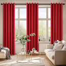 MIULEE Christmas Red Blackout Curtains for Bedroom Living Room 72 Inches Long 2 Panels, Thermal Insulated Room Darkening Drapes Solid Grommet Top Light Blocking Window Treatments 40x72 Inch by TinyTreasures Baby Boutique