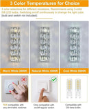 6 Layer Chrome Crystal Wall Sconce, Modern Wall Lamp Light Fixture for Bathroom Vanity, Stairway, Kitchen, Living Room, Bedroom, Hallway by CozyNest Decor