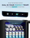 EUHOMY Beverage Refrigerator Cooler - 68 Can Mini Fridge with Glass Door for Soda, Beer, Wine, Small Refrigerator with Digital Temperature Control and Adjustable Shelves for Home Office Bar, 1.7 Cu.ft by CozyNest Decor