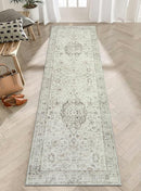 LIVEBOX Washable 2.5x8 Runner Rugs for Entryway Bathroom, Boho Kitchen Floor Mats Long Rug Runners for Hallways Non Slip, Farmhouse Low-Pile Carpet Runners for Laundry Room, Taupe by TinyTreasures Baby Boutique