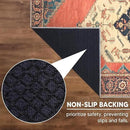 Keen Home Design 2x10 Rug - Machine Washable Runner with Non-Slip Backing, Ideal for Hallway, Entryway, Kitchen, Laundry Room - Vintage, Easy Clean, Durable, Low Pile Rug - (2'6" x 10') by CozyNest Decor
