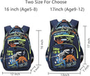 Cusangel Backpack for Boys Girls School Bookbags,Kindergarten Elementary Middle School Lightweight Waterproof Multifunctional Large Capacity for Backpack (17inch Luminous dinosaur) by TinyTreasures Baby Boutique