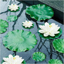 Lily Pad for Ponds, 9 PCS Artificial Lotus, Realistic Water Floating Foam Lotuses Fake Lily Pad for Home Garden Patio Pond by GreenHaven Gardens