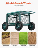 VEVOR Rolling Garden Cart with Seat, Metal Rolling Garden Work Seat with Wheels, Supports up to 400 LBS, Heavy Duty Gardening Cart Scooter, Outdoor Wagon & Stool on Wheels for Lawn, Patio, Backyard by GreenHaven Gardens