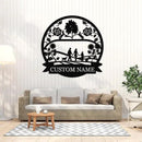 Personalized Family Name Sign, Custom Family Signs Metal Wall Decor, Family Wall Art, Metal Signs Customized, Family Wall Decor for Living Room, Rustic Hanging Decoration Sign, Housewarming Gifts by CozyNest Decor