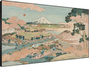SIGNWIN 46"x72" Extra Large Framed Wall Art Japanese Ukiyo-e Landscape, Timeless Mt. Fuji Scene for Zen-Inspired or Asian-Style Interiors for Home Living Room Bedroom Decor (Frame Assembly Required) by CozyNest Decor