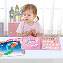 90shine 4PCS Sticker Books for Kids Ages 4-8 Sea-Maid Horned Horse Zoo Pet Themed Designs Party Gift Create 44 Pictures by TinyTreasures Baby Boutique