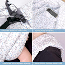 CUBY Wrap Baby Sling Carrier, Baby Wraps Sling Carrier Adjustable Breathable Lightweight Easy to Wearing - Baby Slings for Newborn Infant Toddler Front & Hip Carry Up to 40lbs (Blue Flower) by TinyTreasures Baby Boutique