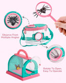 ROBUD Kids Explorer Kit, Bug Catcher Kit with Bag Kit, Pink Outdoor Exploration Set for Camping, Montessroi Toy for Kids Coming Closer to Nature，WRP28 by TinyTreasures Baby Boutique