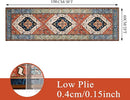 Lahome Boho 2x5 Hallway Runner Rug - Non-Slip Low-Pile Kitchen Washable Runner Oriental Distressed Throw Bathroom Rug Carpet for Entrance Bedroom Laundry Room by TinyTreasures Baby Boutique