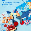 hahaland Baby Books 0-6 Months,Infant Tummy Time Toy High Contrast Sensory Baby Toys 6 to 12 Months Touch Feel Book Baby Gifts for Boy Girl 0-3 Months Book Early Learning Toy (Single Book) by TinyTreasures Baby Boutique
