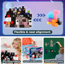 Goody King 100PCS Space Rocket Magnetic Building Blocks |Space Adventure Magnetic Tile Set, STEM Montessori Stacking Toy, Building Playsets for Boys and Girls Ages 3-10,Sensory Tile Christmas by TinyTreasures Baby Boutique