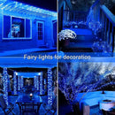 JMEXSUSS 2 Pack Blue Solar Fairy Lights Outdoor Waterproof, 200 LED 66FT Solar String Lights for Outside, 8 Modes Copper Wire Solar Christmas Lights for Garden Tree Patio Christmas Decoration by GreenHaven Gardens