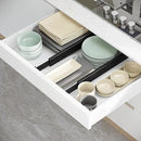 BAMEOS Drawer Dividers Bamboo Separators Organization Expandable Organizers for Kitchen Bedroom Bathroom Dresser Office 4-pack by CozyNest Decor