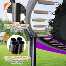 Trampoline 8FT 10FT 12FT 14FT 16FT, Recreational Trampolines with Enclosure Net and Ladder, Outdoor Anti-Rust Trampolines for Kids and Adults, ASTM Approved by TinyTreasures Baby Boutique