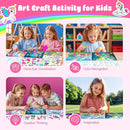 homicozy Art & Craft Activity for Kids-Foil Fun Unicorn & Princesses,No Mess Art Crafts for Girls,DIY Foil Foam Stickers,Creative Activity Kits,Kids Travel Toys,Gifts for Girls & Boys Ages 4-10 by TinyTreasures Baby Boutique